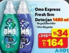 OMO EXPRESS FRESH SIVI DETERJAN 1480 ML
